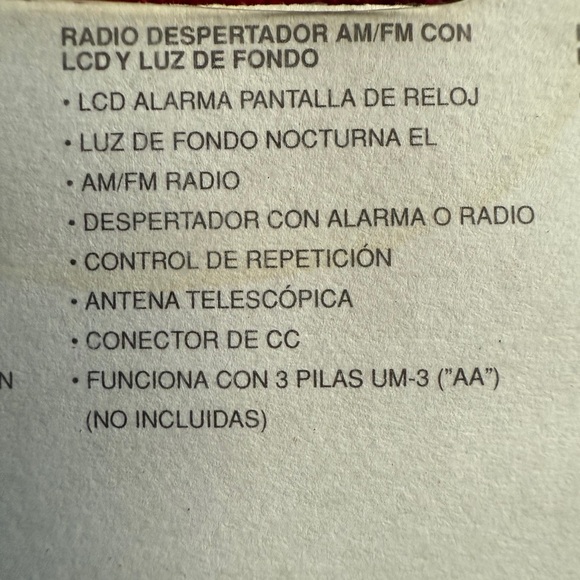 Panashiba SX-926 Am/Fm Digital Tower Black LCD Digital Alarm Clock Radio NEW - Picture 8 of 12